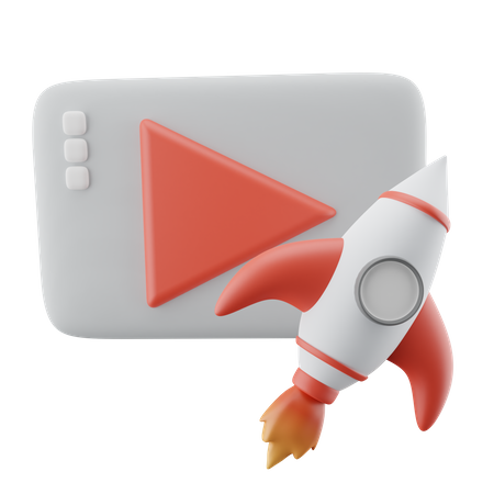 Tráfego de vídeo  3D Icon