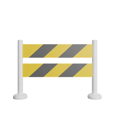 Traffic Barrier  3D Icon