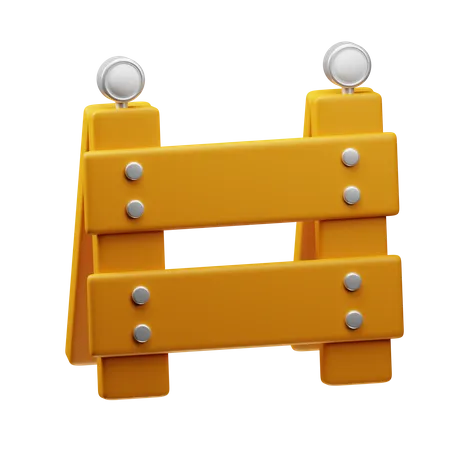 Traffic Barrier  3D Icon