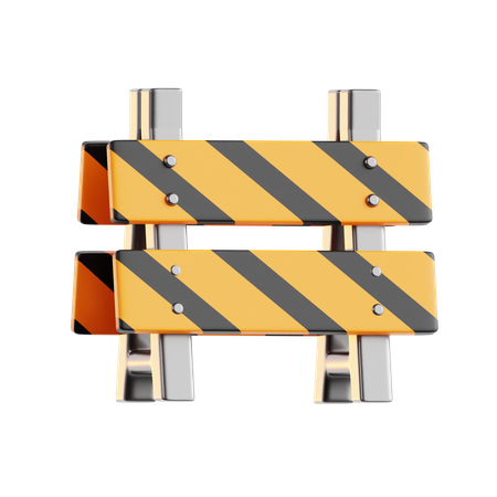 Traffic Barrier  3D Icon