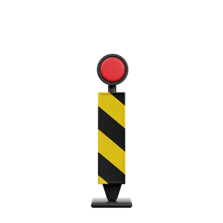 Traffic Barrier  3D Icon