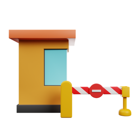 Traffic Barrier  3D Icon