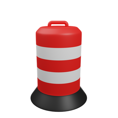 Traffic Barrier  3D Icon