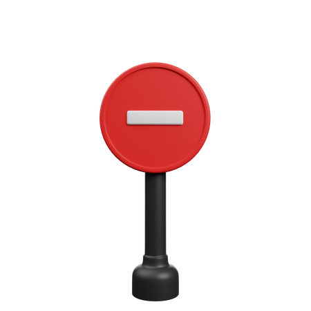 Traffic Barrier  3D Icon