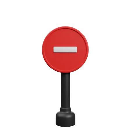 Traffic Barrier  3D Icon