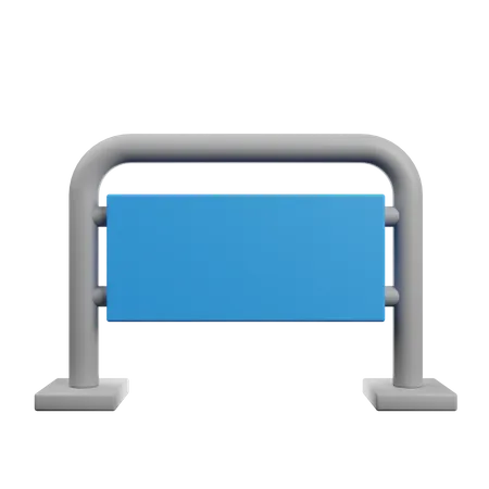 Traffic Barrier  3D Icon