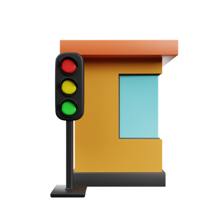 Traffic Barrier  3D Icon