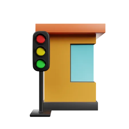 Traffic Barrier  3D Icon