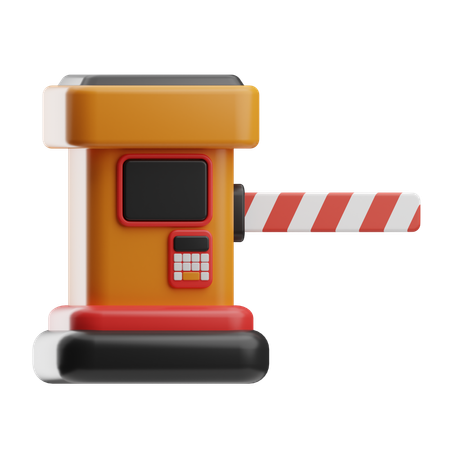 Traffic Barrier  3D Icon