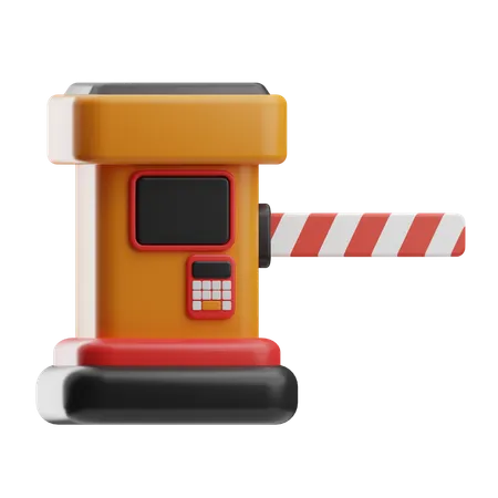 Traffic Barrier  3D Icon