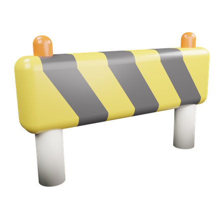 Traffic Barrier  3D Icon