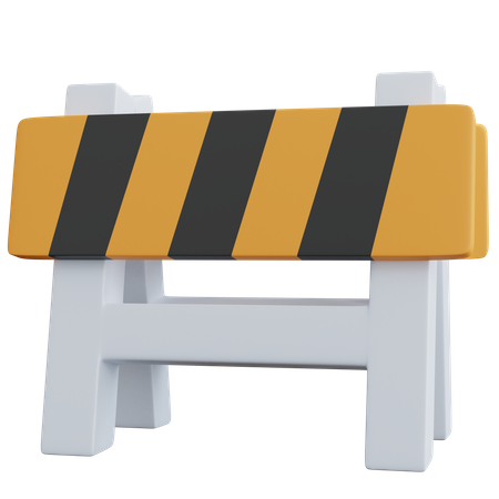 Traffic Barrier  3D Icon