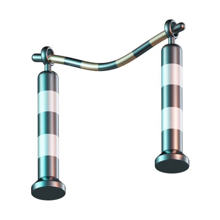 Traffic Barrier  3D Icon