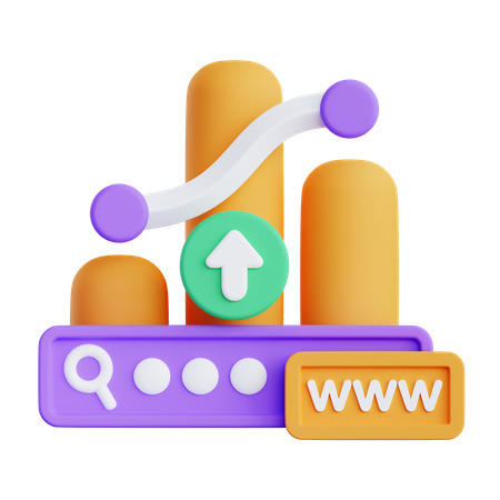 Traffic Chart  3D Illustration