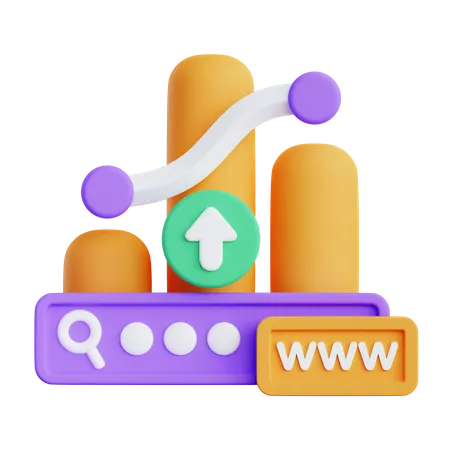 Traffic Chart  3D Illustration