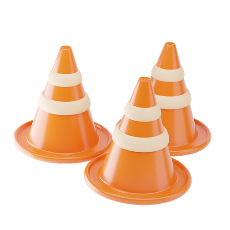 トラフィックコーン  3D Icon