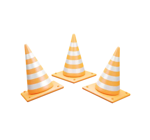 Traffic Cone  3D Icon