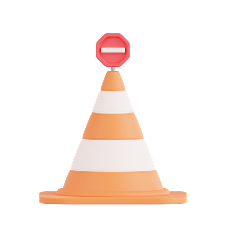 Traffic Cone  3D Icon