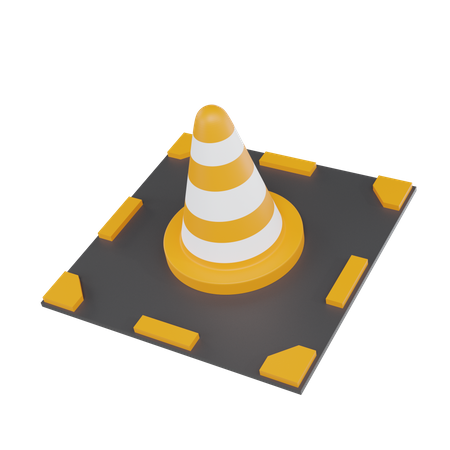 Traffic Cone  3D Icon