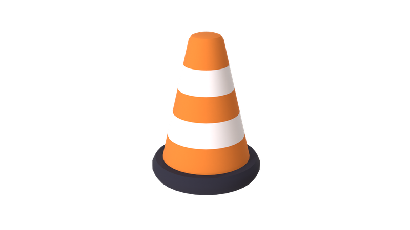 Traffic Cone  3D Icon