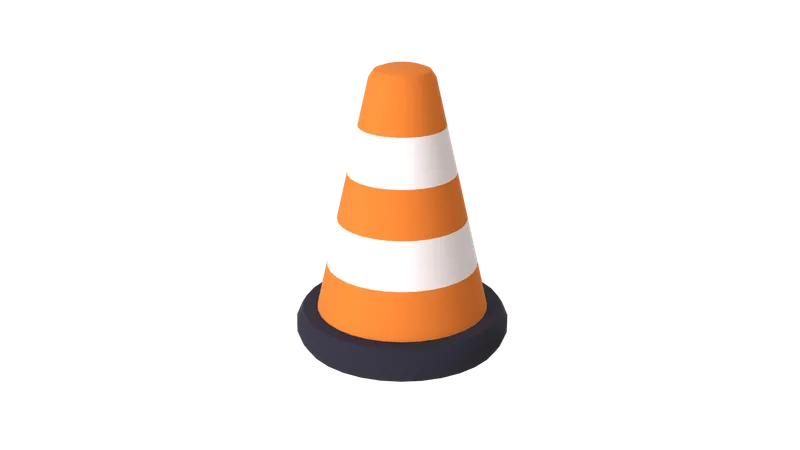 Traffic Cone  3D Icon