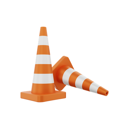 Traffic Cone  3D Illustration