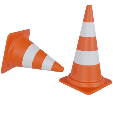 Traffic Cone  3D Illustration