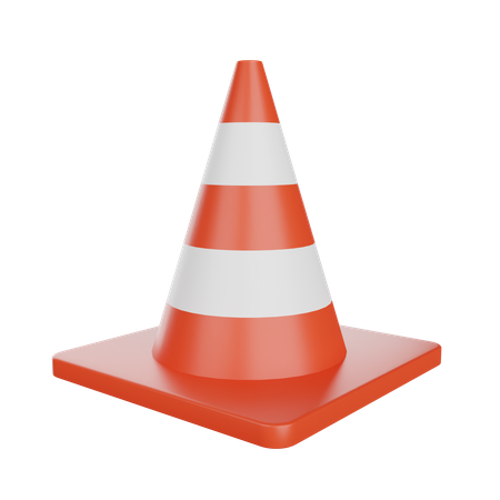 Traffic cone 3D Illustration