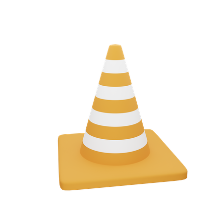 Traffic cone 3D Illustration