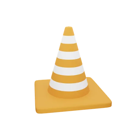 These Are Traffic Cone Commonly Used In Design And Games 3D Illustration
