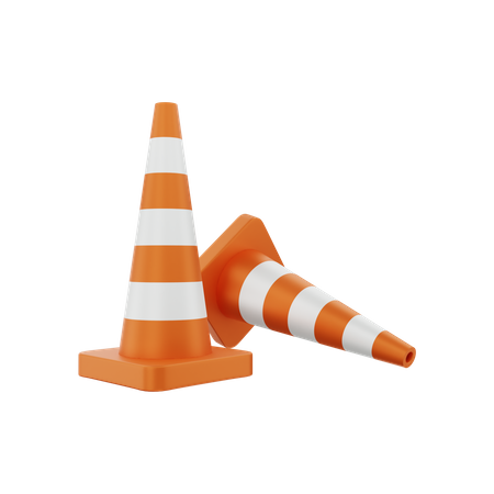 Traffic Cone 3D Illustration