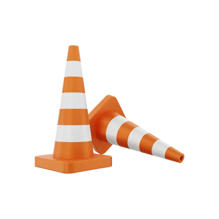 Traffic Cone  3D Illustration