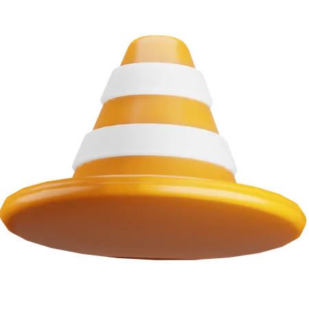 Traffic Cone 3 D Illustration 3D Icon