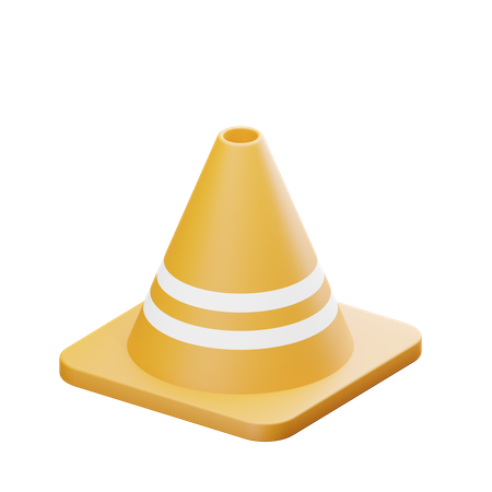 Traffic Construction Cone  3D Illustration