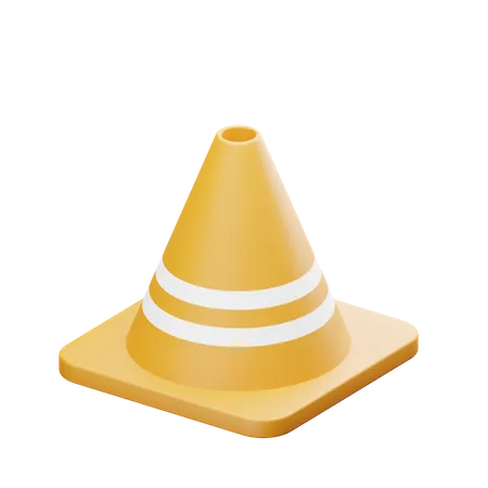 A Clean Traffic Construction Cone For Your Project 3D Illustration