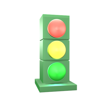 Traffic Light  3D Icon