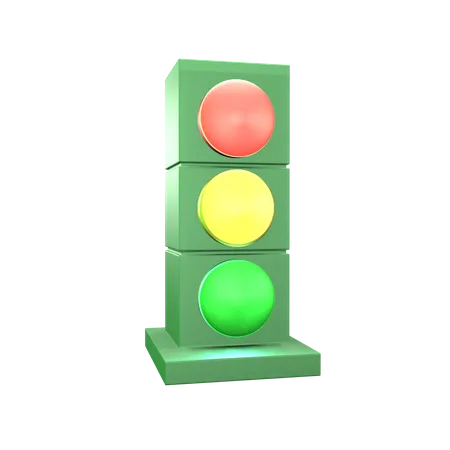 Traffic Light  3D Icon