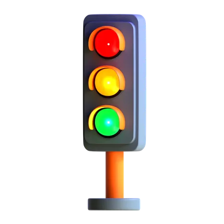 Traffic Light  3D Icon