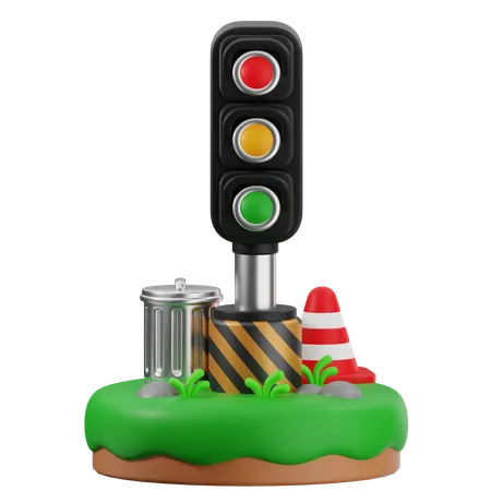 Traffic Light  3D Icon