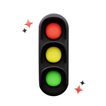 Traffic Light  3D Icon