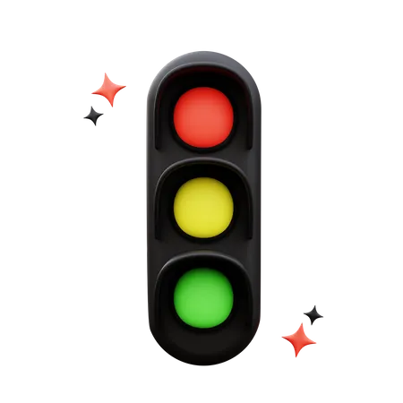 Traffic Light  3D Icon