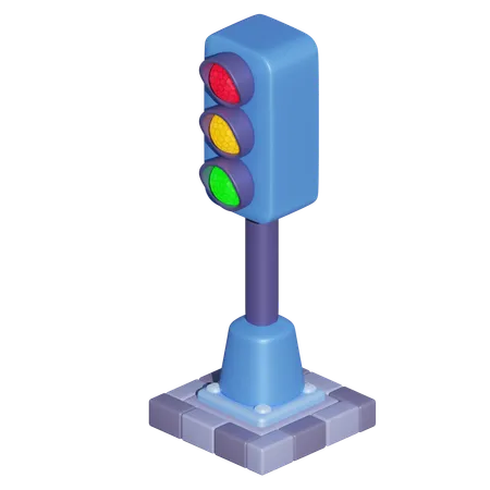 Traffic Light  3D Icon