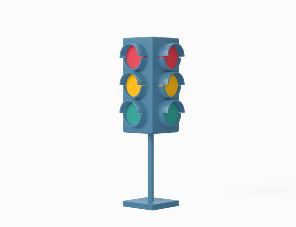 Traffic Light  3D Icon