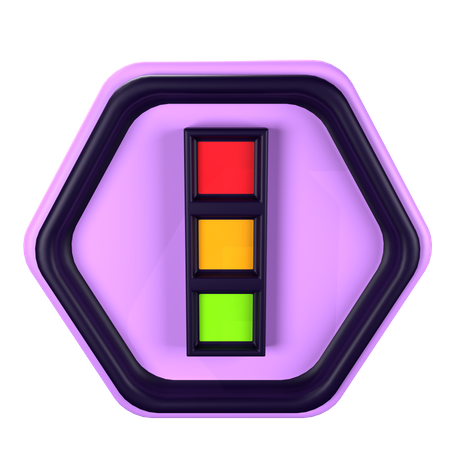 Traffic Light  3D Icon