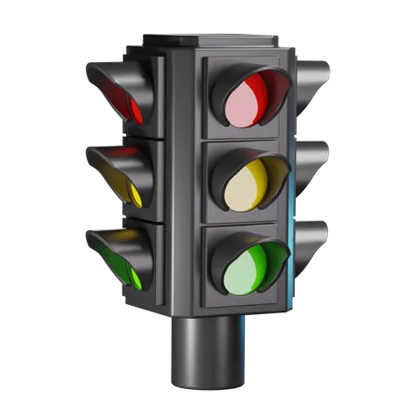 Traffic Light  3D Illustration