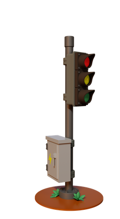 Traffic Light  3D Illustration