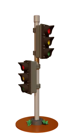 Traffic Light  3D Illustration