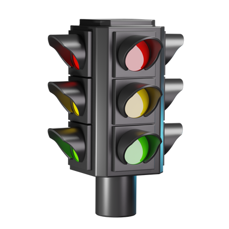 Traffic Light 3D Illustration