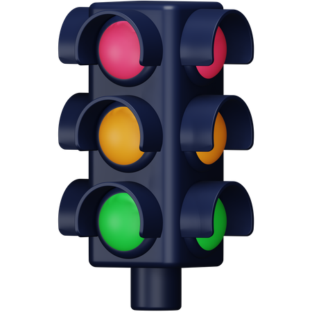 Traffic Light 3D Icon
