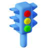 3d traffic-light emoji